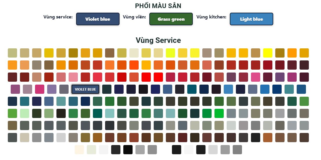 Tín Đức Sport ra mắt tính năng phối màu sân pickleball trực tuyến hoàn toàn miễn phí