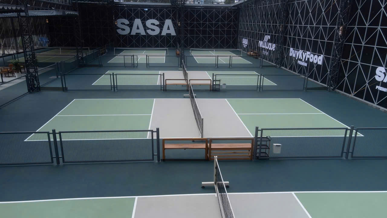 Thi công sân pickleball