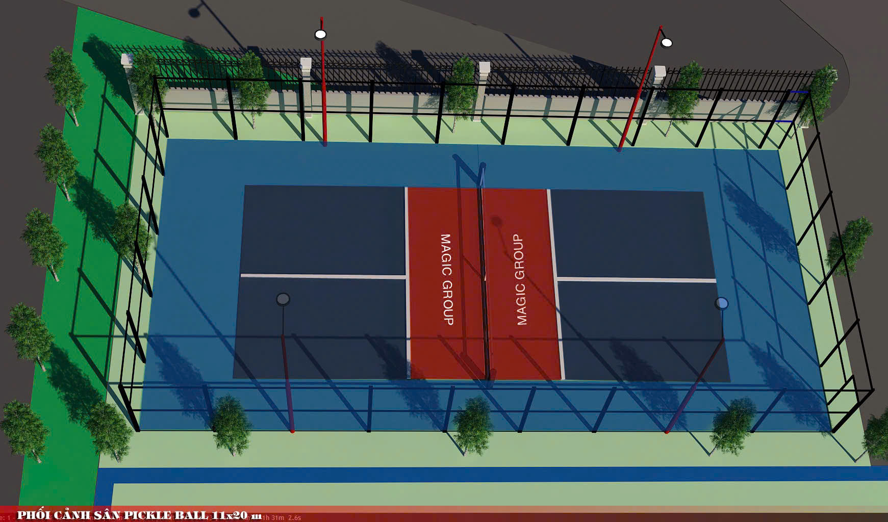 Dự toán chi phí làm sân pickleball